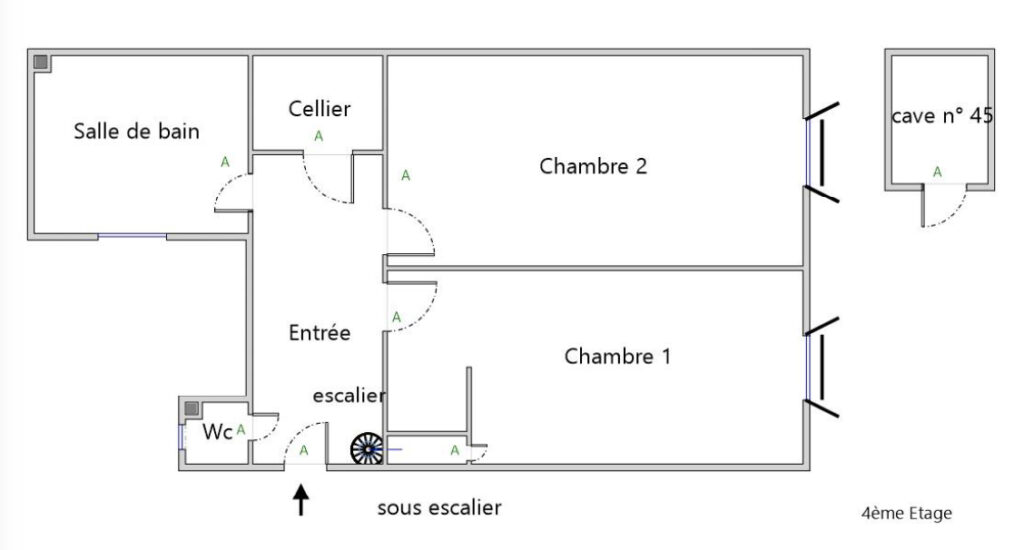 Appartement Paris – 3 pièce(s) – 74 m2 - Léon Immobilier