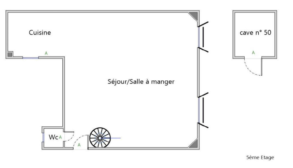 Appartement Paris – 3 pièce(s) – 74 m2 - photo 17