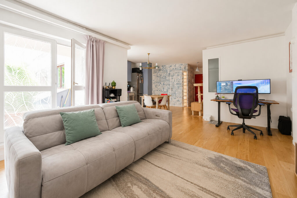 Appartement Paris 3 pièce(s) 65 m2 - Paris 20e - Léon Immobilier