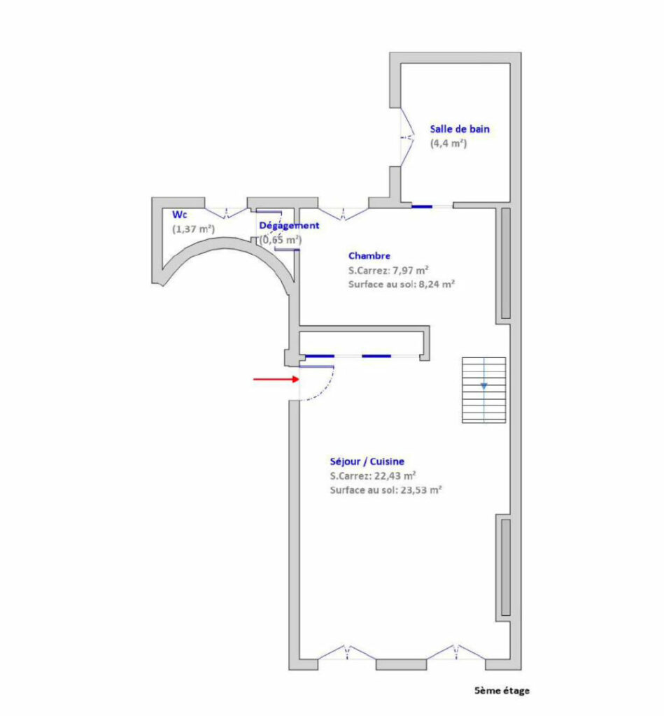 Appartement Paris duplex 2/3 pièce(s) 42 m2 Jourdain Belleville - Paris 20e - Léon Immobilier