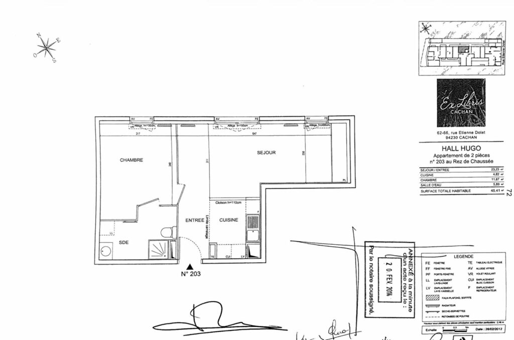 Appartement Cachan 2 pièce(s) 45.41 m2 - Léon Immobilier