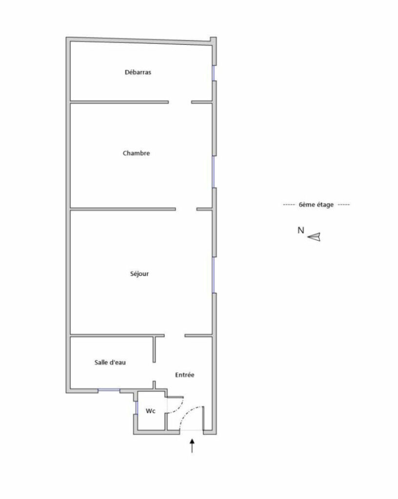 Appartement Paris 3 pièce(s) – DERNIER ETAGE - Paris 18e - Léon Immobilier